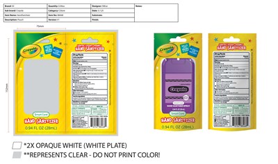 Packaging (Smart Care Kids Hand Sanitizer   Crayola 88468)